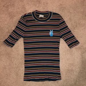 Tight fitted Peace Sign shirt
